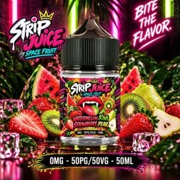 Watermelon Strawberry Kiwi Pear 0mg 50ml - Strip Juice by Space Fruit
