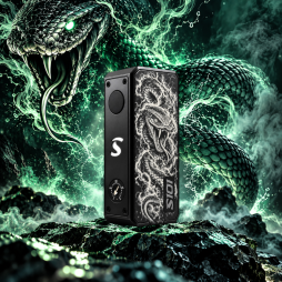 Mod S101 21700/18650 Gravé Snake Black - Gerobak Vapor x Orca Vape