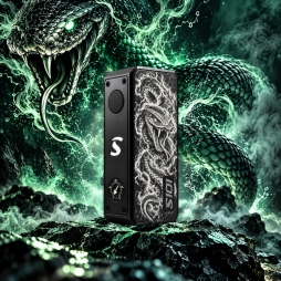 Mod S101 21700/18650 Gravé Snake Black - Gerobak Vapor x Orca Vape