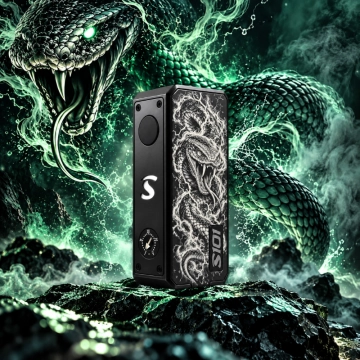 Mod S101 21700/18650 Gravé Snake Black - Gerobak Vapor x Orca Vape