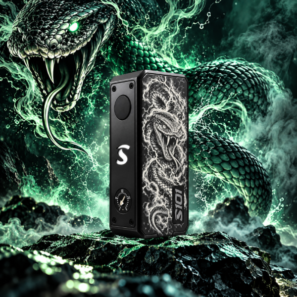 Mod S101 21700/18650 Gravé Snake Black - Gerobak Vapor x Orca Vape