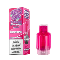 Pre-filled Cartridge 15K 10mg (1pc) - Wpuff Fusion by Liquideo