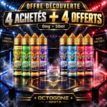 Offre Découverte 4 Achetés, 4 Offert 0mg 50ml - Octogone by Ignite