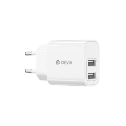 Lite 2 AC Adapter / 2-Port USB-A  5V / 2.4A - Devia