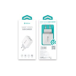 AC Adapter / 3-Port USB-A 3.4A 5V - Smart Series by Devia