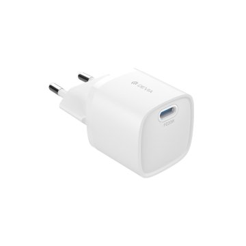 Mini AC Adapter / USB-C 3A 5V 20W PD GaN - Extreme Speed Series by Devia