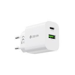 Adaptateur Secteur Pro3 / USB-C & USB-A 3A 5V 30W PD+QC GaN - Smart Series by Devia