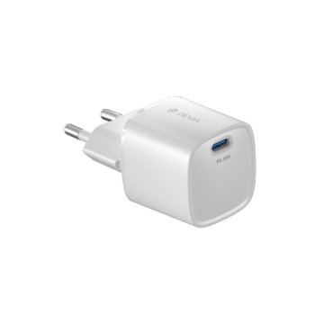 Mini AC Adapter / USB-C 3A 5V 30W PD GaN - Extreme Speed Series by Devia