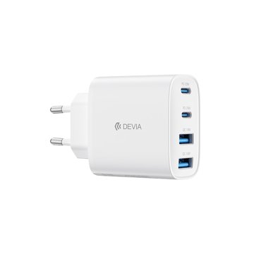 Adaptateur Secteur Pro1 / 2 USB-C & 2 USB-A 3A 5V 40W PD+QC GaN - Devia