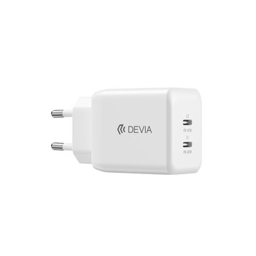 AC Adapter Ultra7 / 2 USB-C 3A 5V 45W PD GaN - Devia