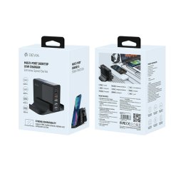 Chargeur de Bureau / 4 USB-A & 2 USB-C 3A 5V 80W PD - Extreme Speed Series by Devia