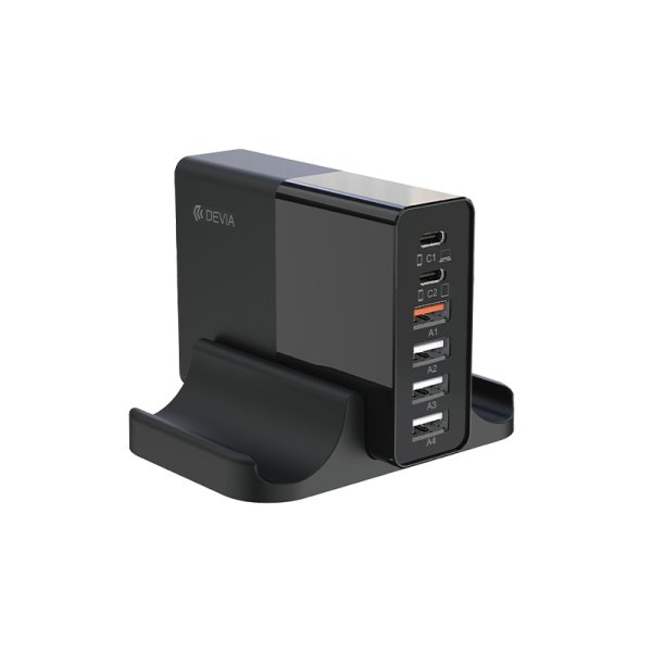 Desktop Charger / 4 USB-A & 2 USB-C 3A 5V 80W PD - Extreme Speed Series by Devia