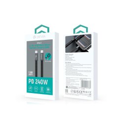 USB-C To USB-C Fast Charging Cable PD 240W 1.5M (1pc) - Ultra 3 Series by DEVIA