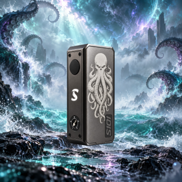 Mod S101 21700/18650 Gravé Kraken Gunmetal - Gerobak Vapor x Orca Vape