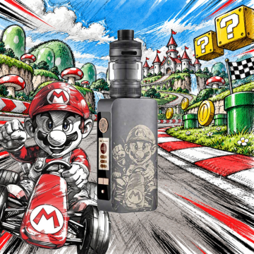 Kit dotBox 220 V2 4ml 2x18650 Gunmetal Engraved Mario - Dotmod