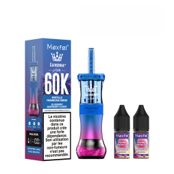 Luxora+ 60K + 2 E-liquides 1800mAh 20ml / 0.5% - Maxfel