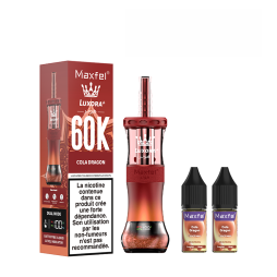 Luxora+ 60K + 2 E-liquides 1800mAh 20ml / 0.5% - Maxfel