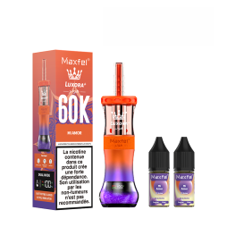 Luxora+ 60K + 2 E-liquides 1800mAh 20ml / 0.5% - Maxfel