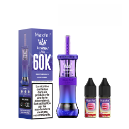 Luxora+ 60K + 2 E-liquids 1800mAh 20ml / 0.5% - Maxfel
