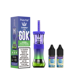 Luxora+ 60K + 2 E-liquides 1800mAh 20ml / 0.5% - Maxfel