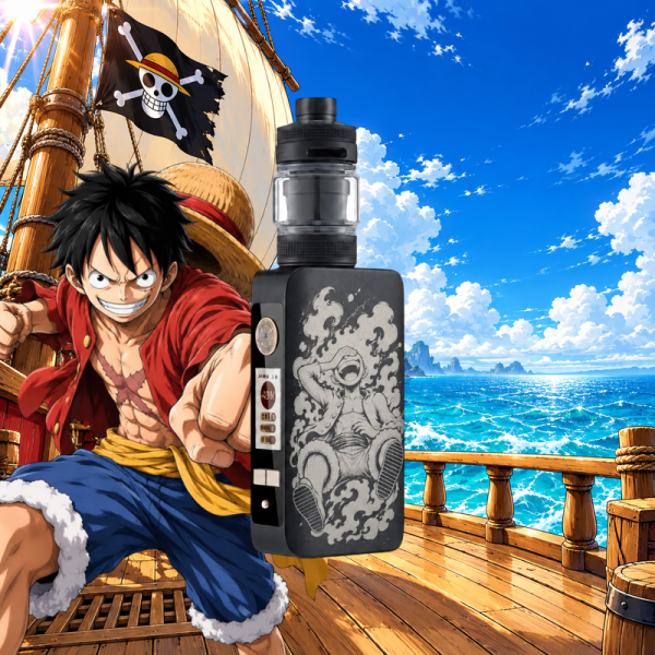 Kit dotBox 220 V2 4ml 2x18650 Black Engraved Luffy - Dotmod