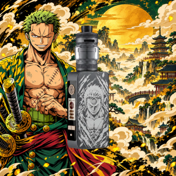 Pack dotBox 220 V2 4ml 2x18650 Gravé Roronoa Zoro Gunmetal - Dotmod