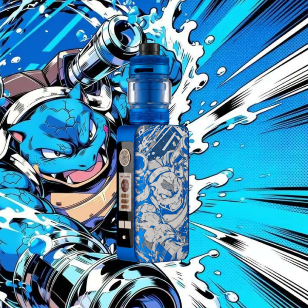 Kit dotBox 220 V2 4ml 2x18650 Blue Engraved Tortank - Dotmod