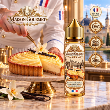 Tarte Crème Vanille 0mg 50ml - Maison Gourmet by Tribal Force