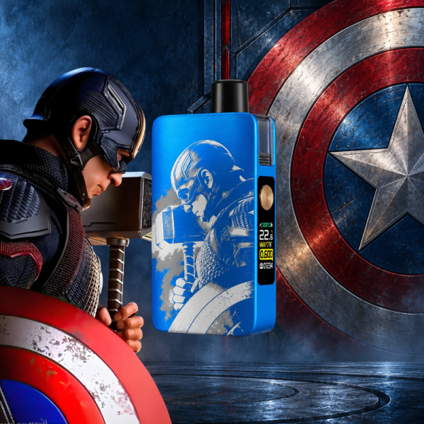 Pack DotPod Max V1.5 5ml 2100mAh Gravé Captain America Blue - Dotmod