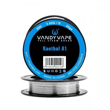 Kanthal A1 26ga 30ft (3.45Ω/ft) - Vandy Vape