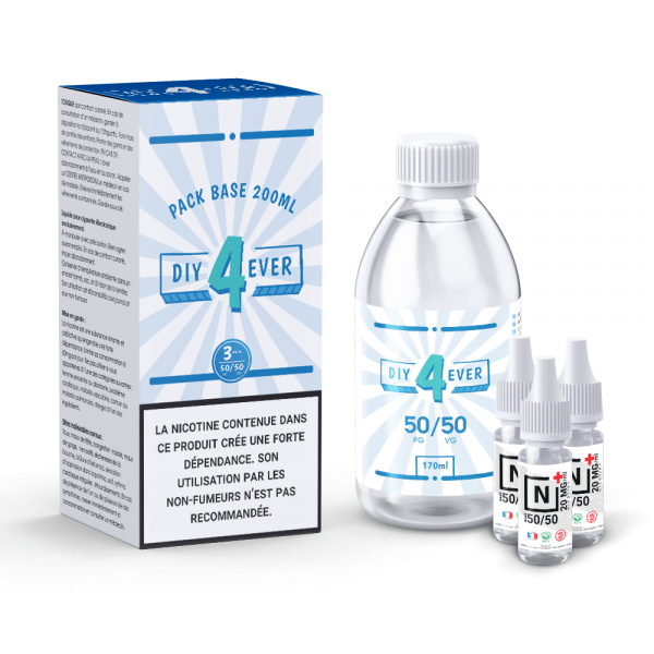 [Destockage] DIY4EVER 200ml 50PG / 50VG - N+ 3mg nicotine - DIY4EVER