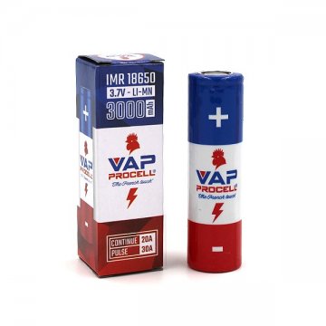 Rechargeable battery 18650 3000mAh - Vap Procell