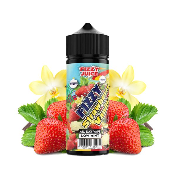 Strawberry Vanila 0mg 100ml - Fizzy