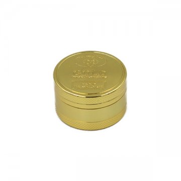 Grinder 3 levels 40mm Gold Coin Shape Grinder 3 levels 40mm Gold Coin Shape