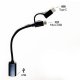 Cable USB OTG 2 in 1
