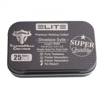 Shoes laces Cotton Premium 100% Bio Elite Single Baby head - THC