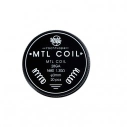 Mtl Coil 28GA ni80 1.3Ω 3mm (20pcs) - Yachtvape