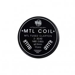 Mtl Coil Mtl Fused Clapton 2-30/40 ni80 0.80Ω 2.5mm (10pcs) - Yachtvape