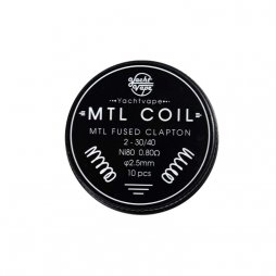 Mtl Coil Mtl Fused Clapton 2-30/40 ni80 0.80Ω  2.5mm (10pcs) - Yachtvape