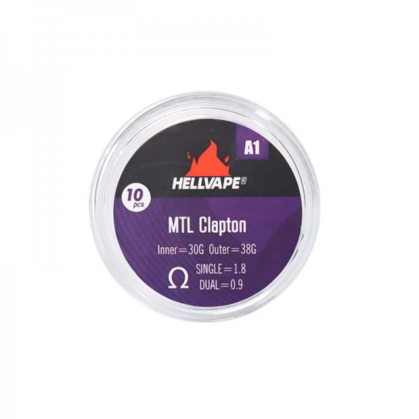 A1 MTL Claptons Coils pre-built (10pcs) - Hellvape