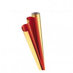 Red and Gold Reversible metallic film 70x50mm