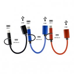 Cable USB OTG 2 in 1