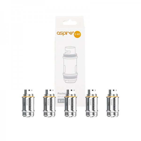 [Destockage] Résistances PockeX 0.6/1.2Ω (5pcs) - Aspire