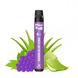 Maxi Puff 2500 Mesh Raisin Aloe Vera 0mg - Maxi Puff