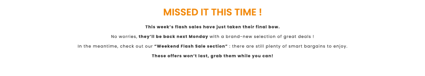 Flash Sale Week