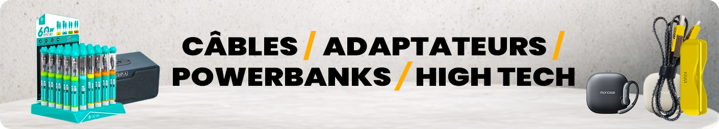 Chargeurs / Câbles / Powerbanks / High Tech