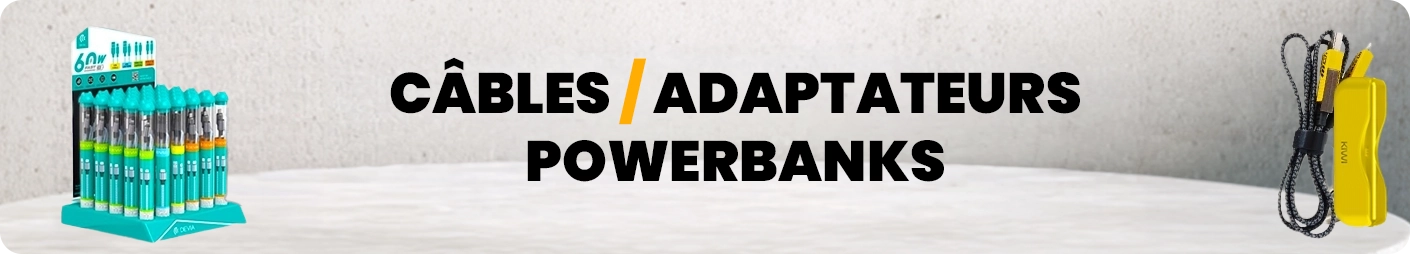 Chargeurs / Câbles / Powerbanks