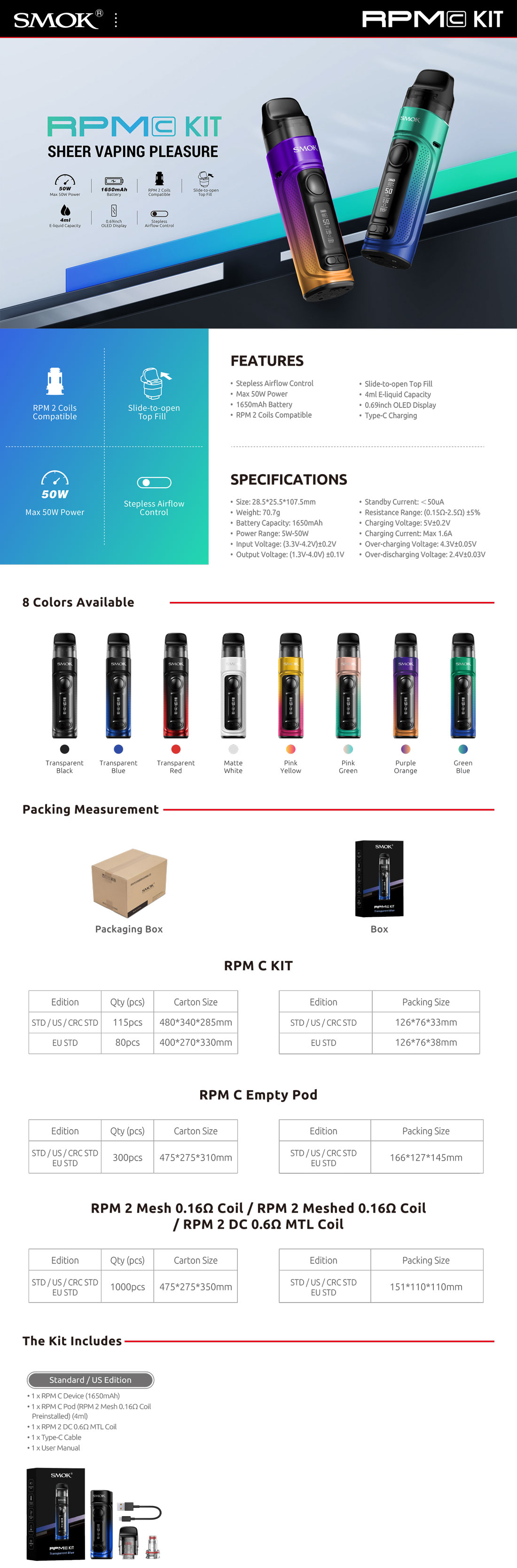 RPM C KIT website page | Ecigareta.hr