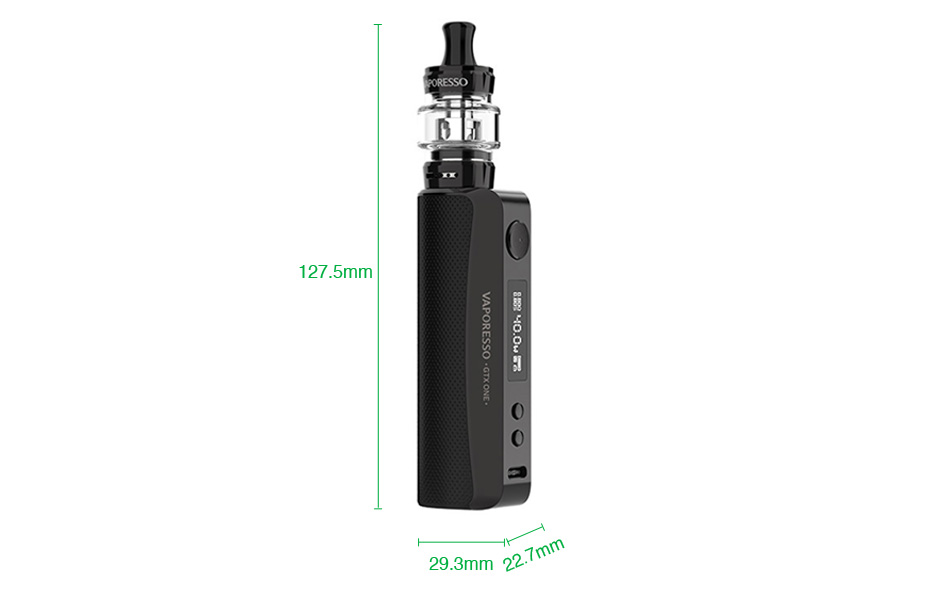 Vaporesso GTX One 40W VW Kit with GTX Tank 18 2000mAh 04 f5a6aa | Ecigareta.hr