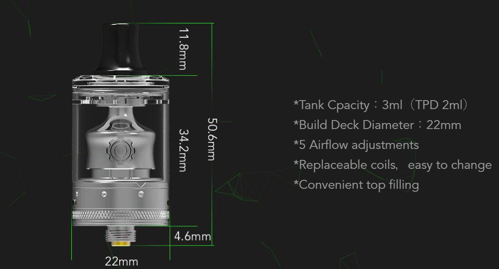 COG MTL RTA 22mm